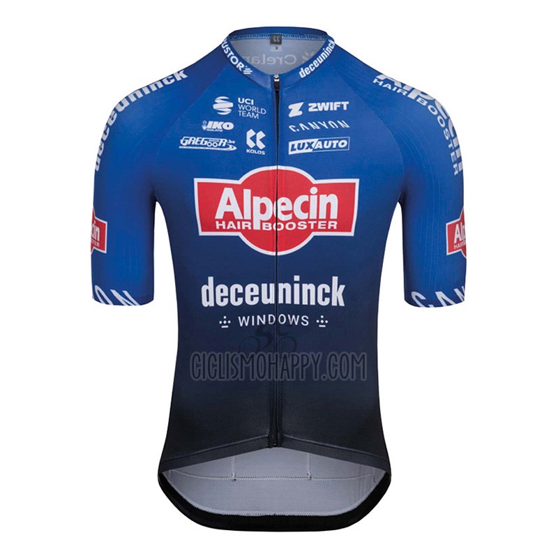 Alpecin-deceuninck Cycling Jersey Bib Short 2023 Short Sleeve Blue
